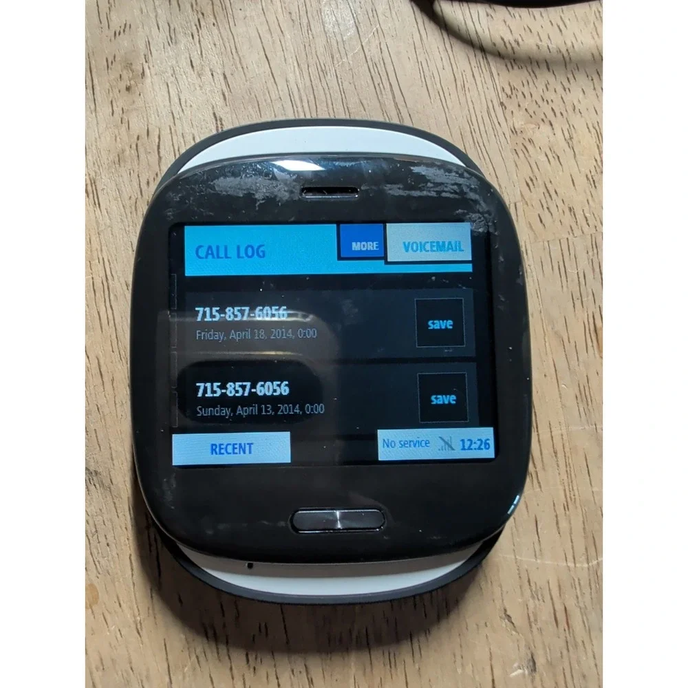 Microsoft Kin One - Black Powers On Works Cool Phone